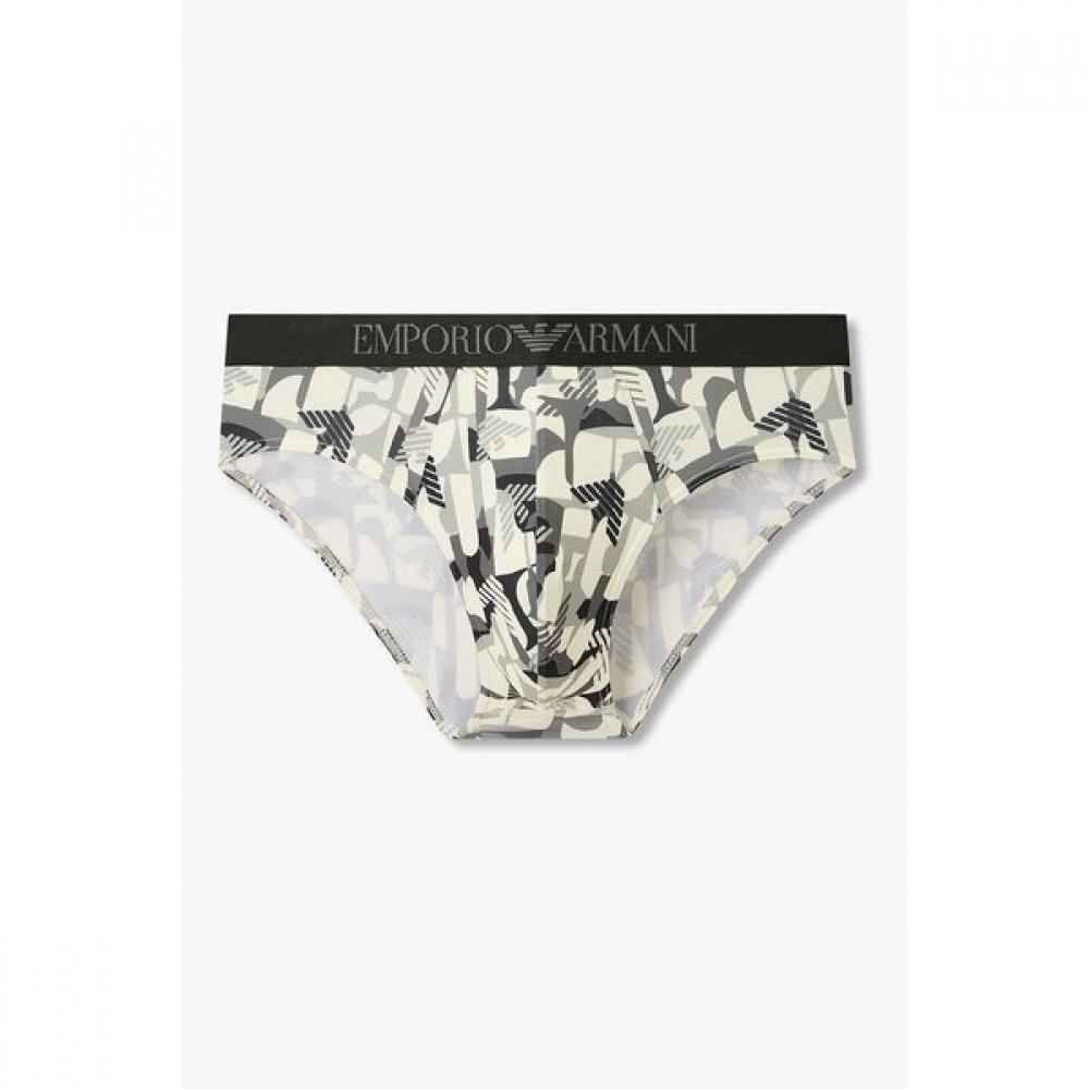 Emporio Armani Men S Geometric Pattern Banded Brief 0816311035