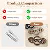 4 Pack Vintage Franse Klemmetjes voor Haar, 2026 Nieuwe Haarclip Accessoires voor Vrouwen, Sterke Houding Geen Slip Styling (Stijl A)