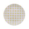 EAST Table Large 25cm KatoKato Polka Dot Made In Microwave and Dishwasher Safe (ea-007-04) Plate, Yellow, Japan,