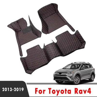 Dywaniki Samochodowe Do Toyota RAV4 Non-Hybrid 2013 2014 2015 2016 2017 2018 Niestandardowe Mata Podłogowa Wnętrza