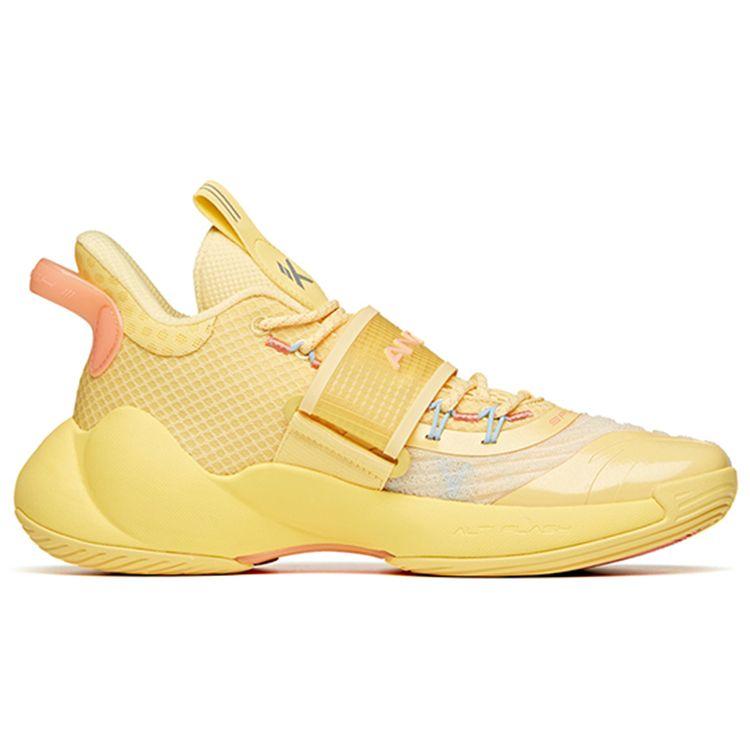 Anta Water Flower 3 Durable Breathable Low-Top Basketball Shoes Men Sneakers Goose-Yellow 112121604S-5