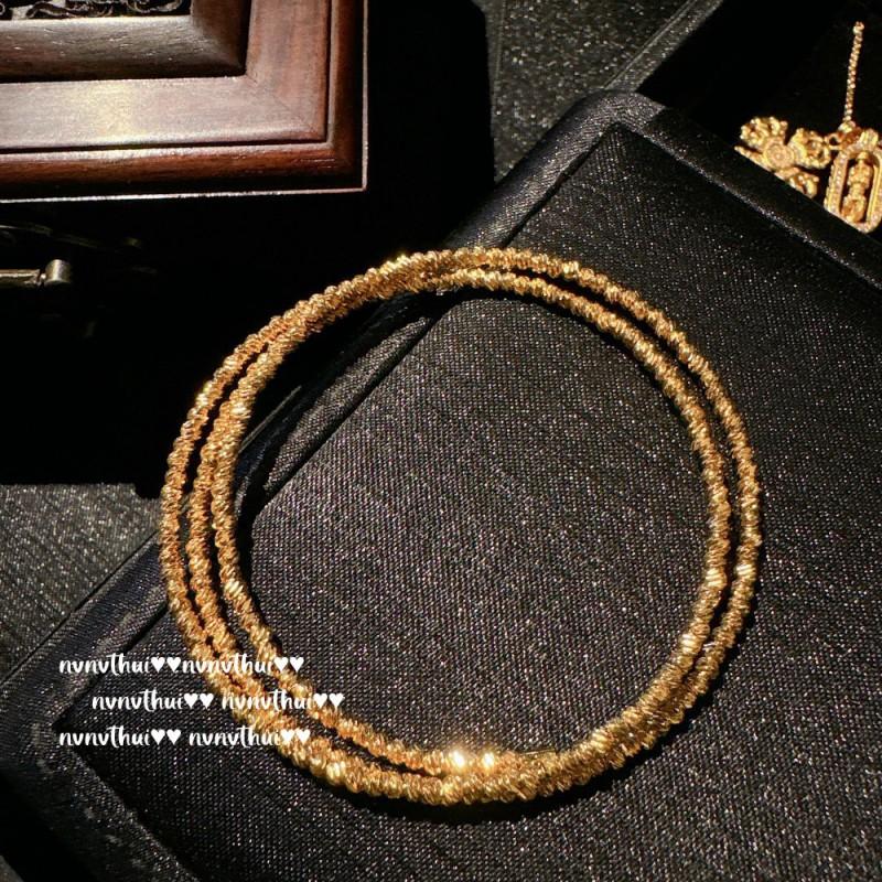 Golden Filigree Hammered Vajra Pixiu Pendant Necklace Women Handmade Chain Cubic Zirconia Geometric Statement Jewelry
