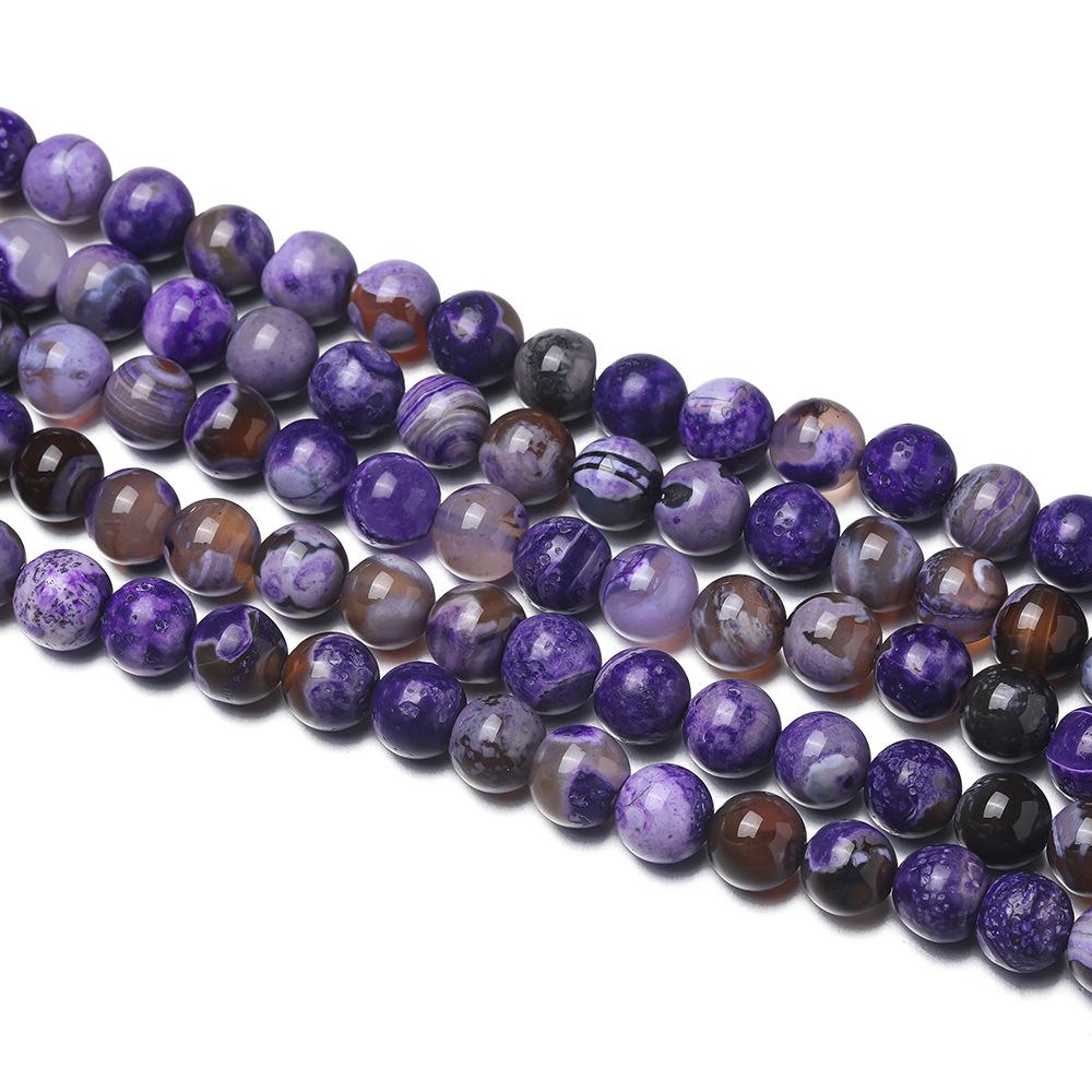 6/8/10mm Natural Stone Semi-finished Beaded