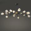 Nordic All-copper Molecular Long Crystal Chandelier Light Luxury Creative Post-modern Atmosphere Living Room LED Pendant Lights