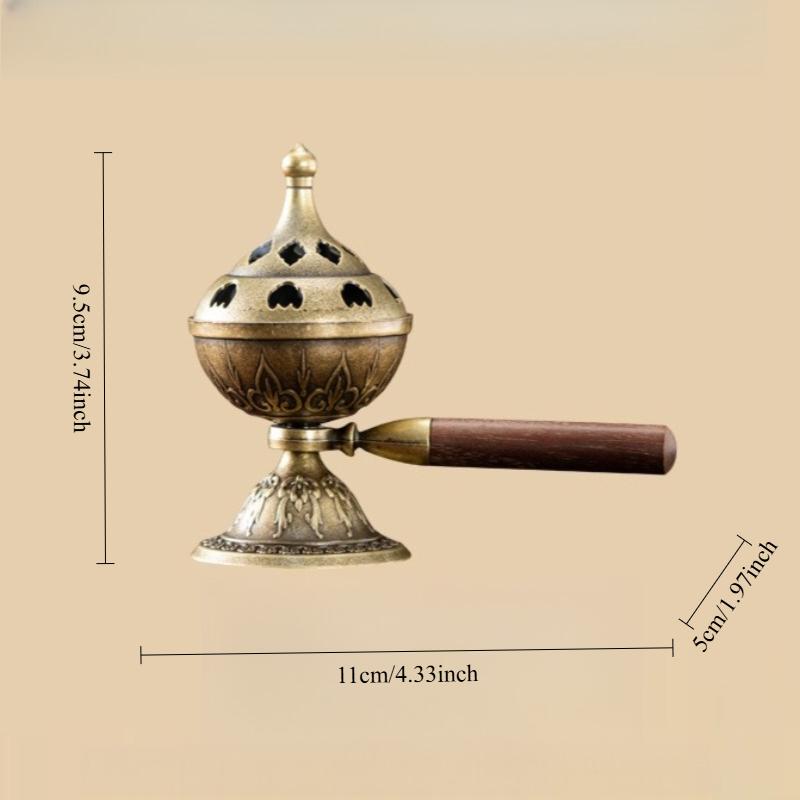 Creative Rotating Handheld Stove Retro Aromatherapy Stove Xiangyun Fragrance Road Ornament Home Furnishings