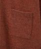 Blond9 Wool Boucle V-Neck Cardigan_Orange
