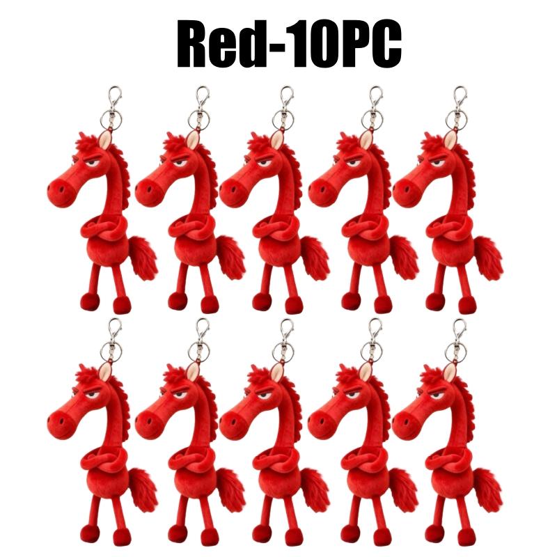 Plush Horse Pendant Bag Charm Keychain Horse Pendant Soft Horse Charm Personal Horse Keychain Handbag Decor Gift Idea