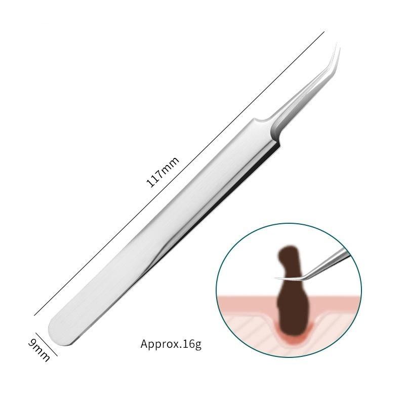 

Инхак Немецкий Ультратонкий Нет. Пинцет с 5 ячейками, зажим для прыщей, угрей, красота, салон здоровья, специальное средство для удаления угрей, игла от прыщей Diagonal Tweezers