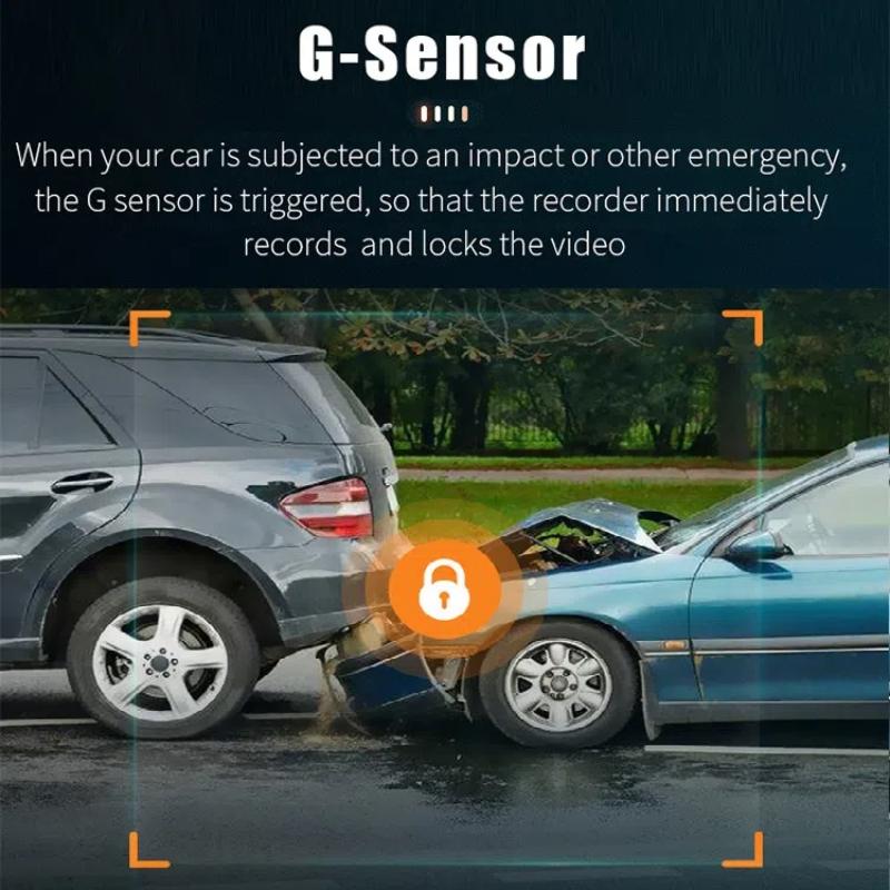 1/2/3 Channel WIFI GPS Car Dash Cam, with Dual 1080P Front AHD Rear Camera, Taxi Driving Video Recorder