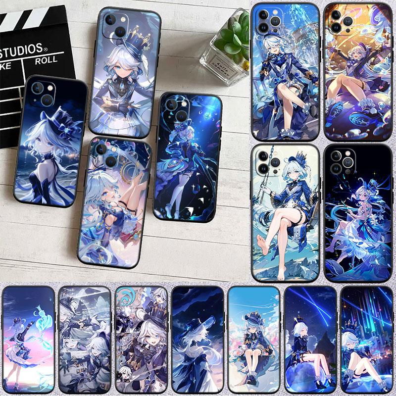 Genshin Impact Furina Phone Case for Motorola Moto Edge 60 60s 70 G86 G56 G54 E14 G04S G45 G54 G64 Pro Power Neo Fusion