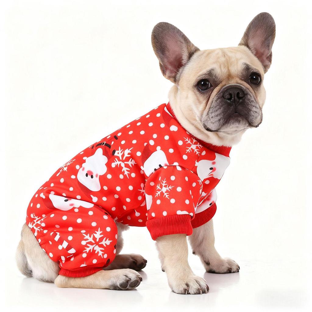 Christmas Snowflake Pet Sweater: Warm Knitted Vest for Dogs and Cats