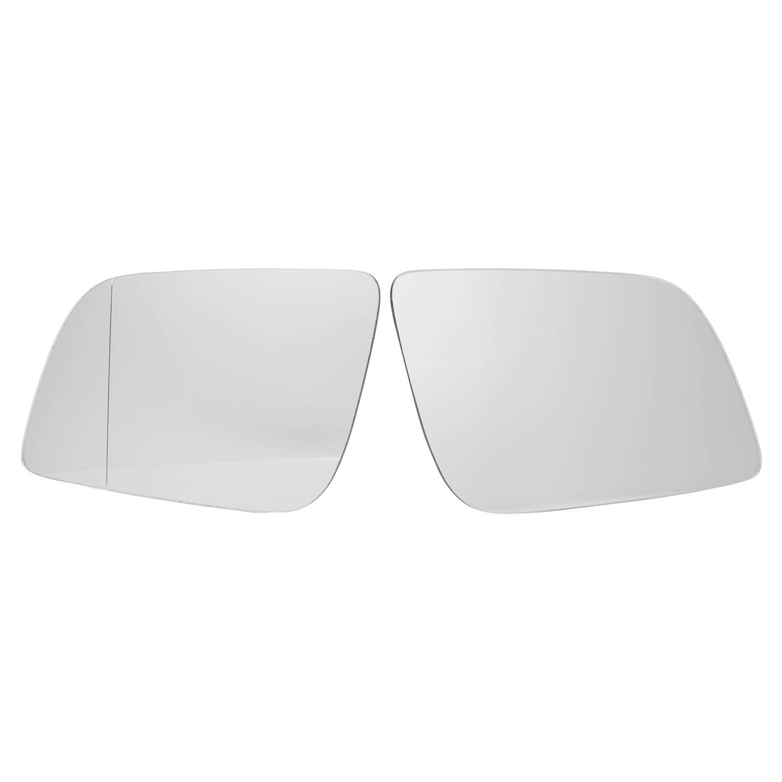 

2PCS Side Heated Mirror Glass Left Right Fog Resistant Efficient 6Q0857521A for 9N 2001 to 2005