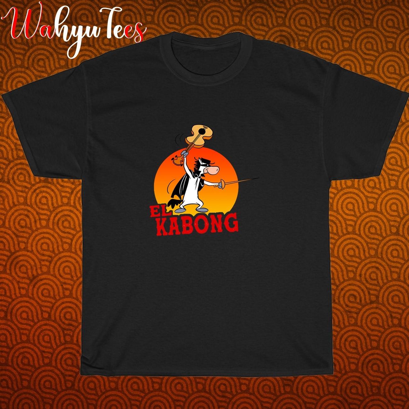 New El Kabong Cartoon Logo Black/Grey/Navy/White Size S-5XL Unisex T-Shirt XXXL
