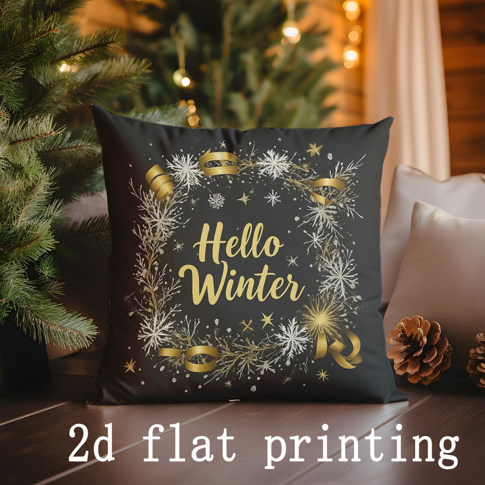 Home Decor Gnome Christmas Pillow Covers Suitable For Sofa Bedroom Car Pillow Cover Cushion Rectangular Back Cushion
