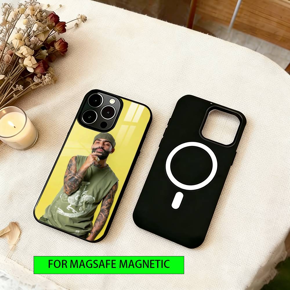 Anuel AA Phone Case For iPhone17,16,15,14,13,12,11 Plus,Pro Magnetic with Magsafe Wireless Charging