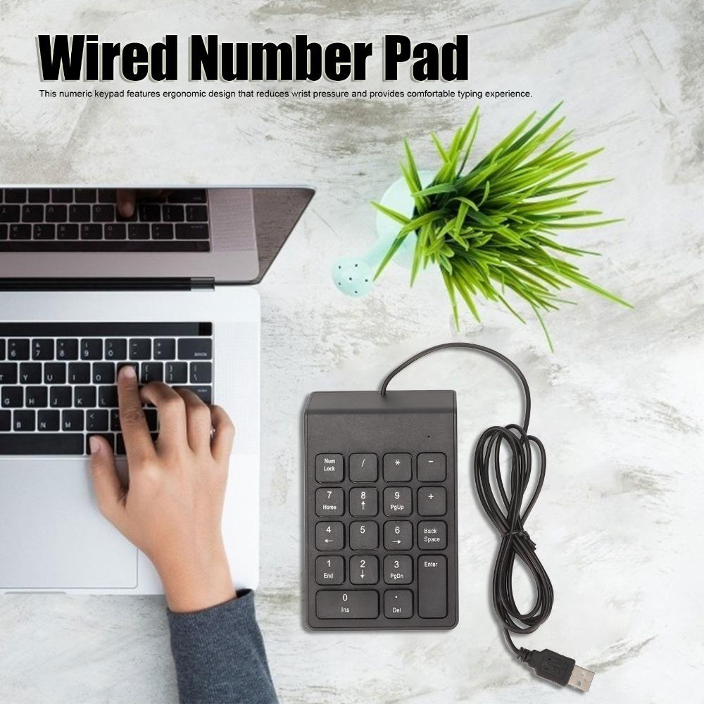 1PCS/2PCS 18 Keys USB Numeric Keypad Easy Installation Mechanical Number Pad Office