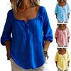 Damen Oberteile V-Ausschnitt Langarm Locker Geschnittene Bluse Einfarbig Dehnbares Halsband Tops Arbeit Party Date Kleidung