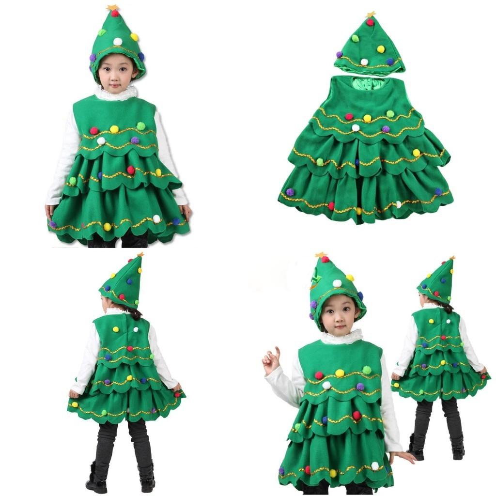 Christmas Tree Costume For Kids And Adults Authentic Striped Outfit For Cosplay