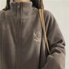 Fleece Sweater Women's Winter Tide Loose Lazy Wind Fleece Thickened Warm Zipper Jacket
