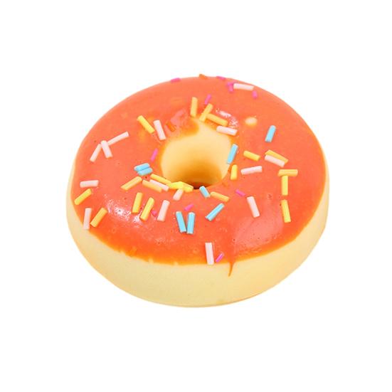 Squeeze Toy Soft Slow Rebound Stress Relief Toy 7cm Realistic Donut Simulation for Kids Adults Desktop Decoration Baking Prop Photo Background
