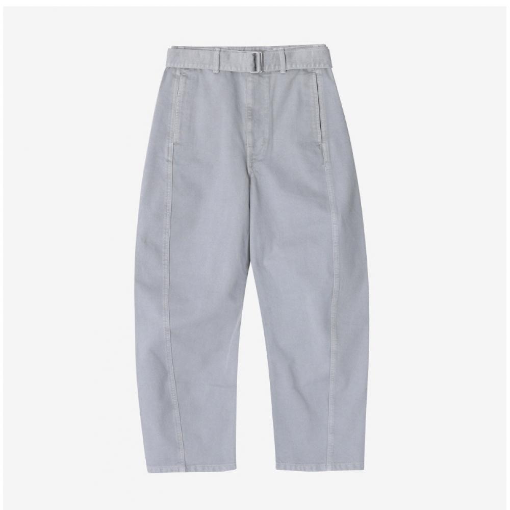 Lemaire Pa326 Ld1036 Bk948 Twist Belted Denim Common Long Pants