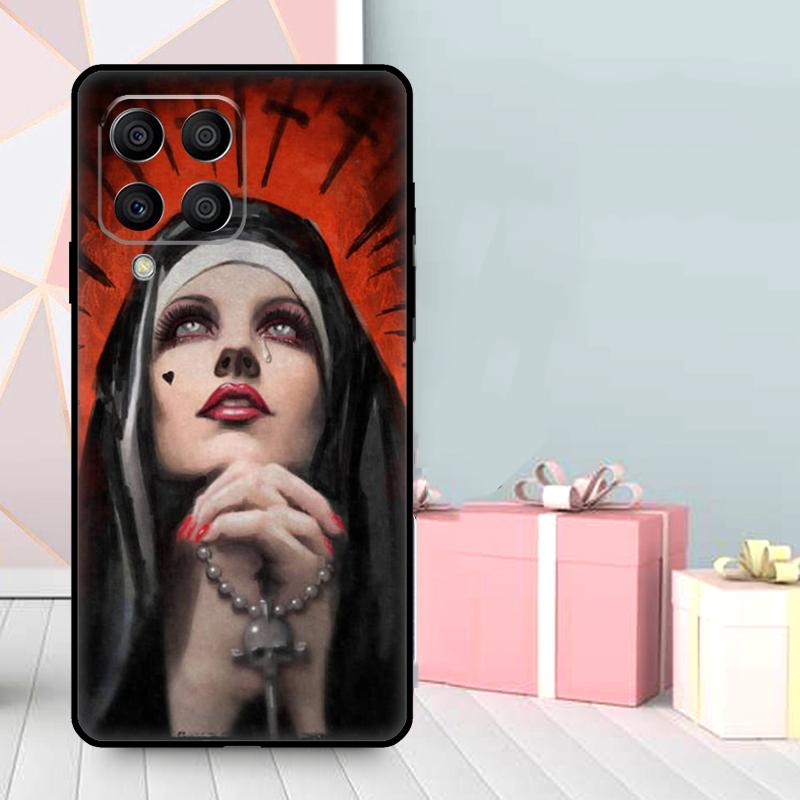 Sister Nun Kiss Case For Samsung Galaxy M06 M11 M31 M14 M34 M54 M12 M32 M52 M15 M13 M16 M36 M56 M53 M35 M55