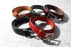 STCRAFT Tochigi Leather Belt for Men - Leather Business Belt with a Glossy Finish, Casual Style, Adjustable Size, Made In Japan (Brown)