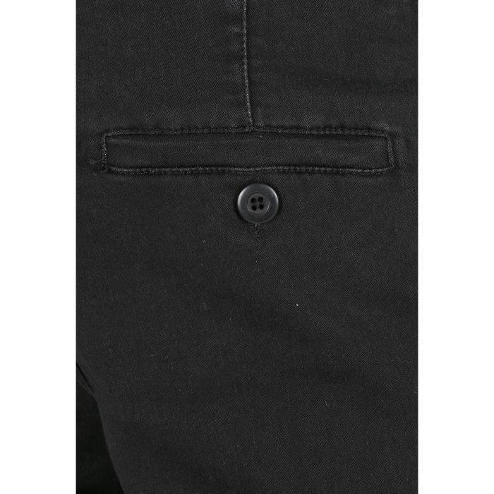 Pantalon Chino - Urban Classics - Denim Noir - Ajustement Régulier - Confort Élastique - Taille Standard