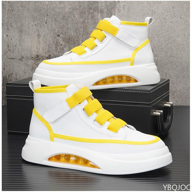Height Increasing Thick Soled High Top Shoes Men Spring Autumn New Fashionable Versatile Flats Casual Comfortable Men's Shoes