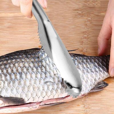 Creative Stainless Steel Fish Scale Scraping Graters Cleaning Peeler Scaler