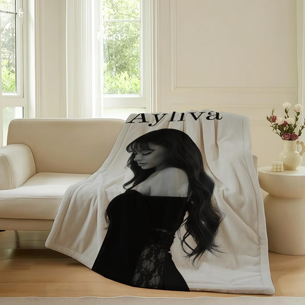 German singer Ayliva Blanket For Sofa Office Bed Plane Travel Sleep Read Relax Camping Soft And Warm