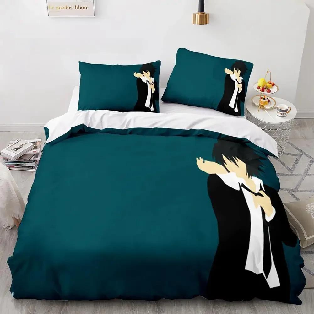 Death Note Bedding Set Single Twin Full Queen King Size Bed Set Adult Kids Bedroom Duvet Cover Sets 3D Print Anime Death Note A