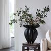 Abstract Vase Black Jellyfish Petal Flower Pot Artistic Floral Arrangement Handicraft Flower Vase Home Decoration Accessories