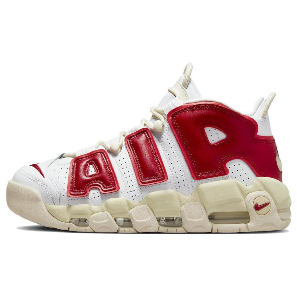 New Nike Air More Uptempo White Red Sail Women's FN3497-100