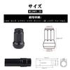 Steel Wheel Lock Nuts Set of 20 M12 x P1.25 for Car and Mini