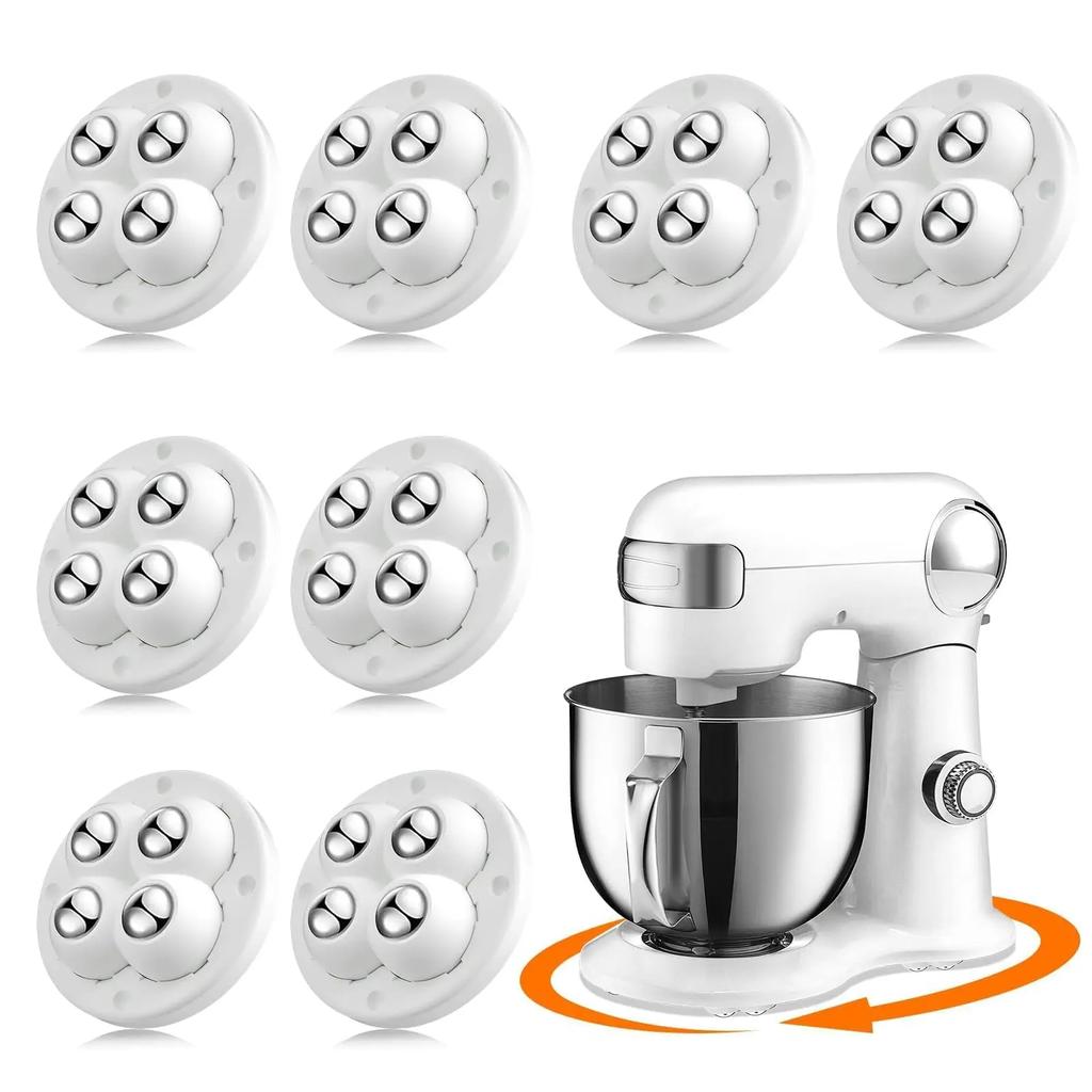 24Pack Self-Adhesive Mini Swivel Casters, 360° Rotatable Universal Wheels, Heavy-Duty Double Ball Bearings for Kitchen Applianc