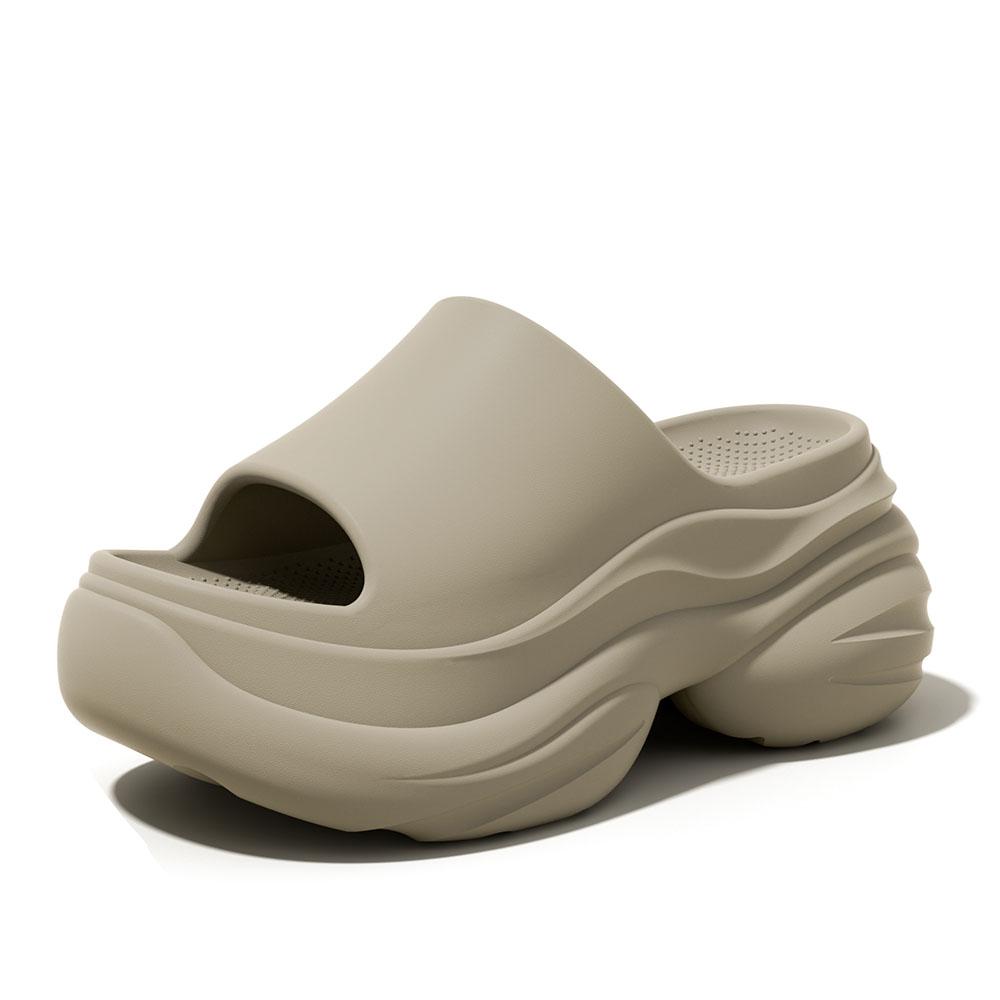 Dámské EVA pantofle nazouvací zvýšené s tlustou podrážkou pohodlné prodyšné pantofle pro vnitřní i venkovní použití