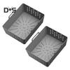 2Pcs Silicone Air Fryer Liners for Ninja SL401 2-Basket Air Fryer Reusable Pot Accessories Non-Stick Heat-Resistant Baking Pan for Safe Healthy