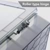 Multi Compartment Parts Box Removable Divider Transparent Plastic 18 Grids Hardware Storage Box for