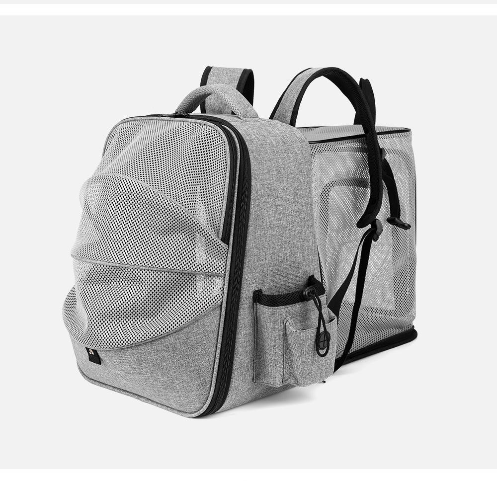 

Складная тележка-рюкзак для питомца: Расширяемый, Портативный, Большой вместимости для кошек и собак