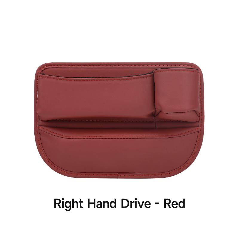 

PU кожаный держатель для стакана воды в щель автомобильного сиденья ящик для хранения вещей переднее водительское сиденье органайзер для заполнения щелей универсальный красный