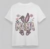 Women's Comfy Soft T-Shirt Mama Bunny Tee Short Sleeve White Cotton Oversize