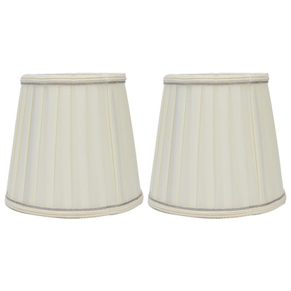 

2PCS 5.5 inch Height Lamp Cover Clip On Design Chandelier Lamp Shades Small Lamp Shades Chandelier бежевий
