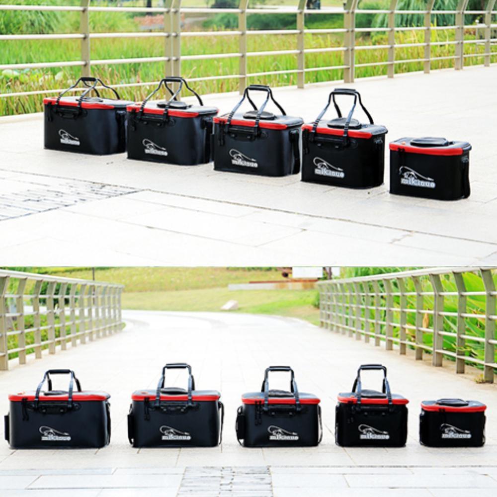 11-35L Foldable Fish Bucket Multi-Functional EVA Fishing Bag for Live Fish Storage Fish Container 5 Sizes