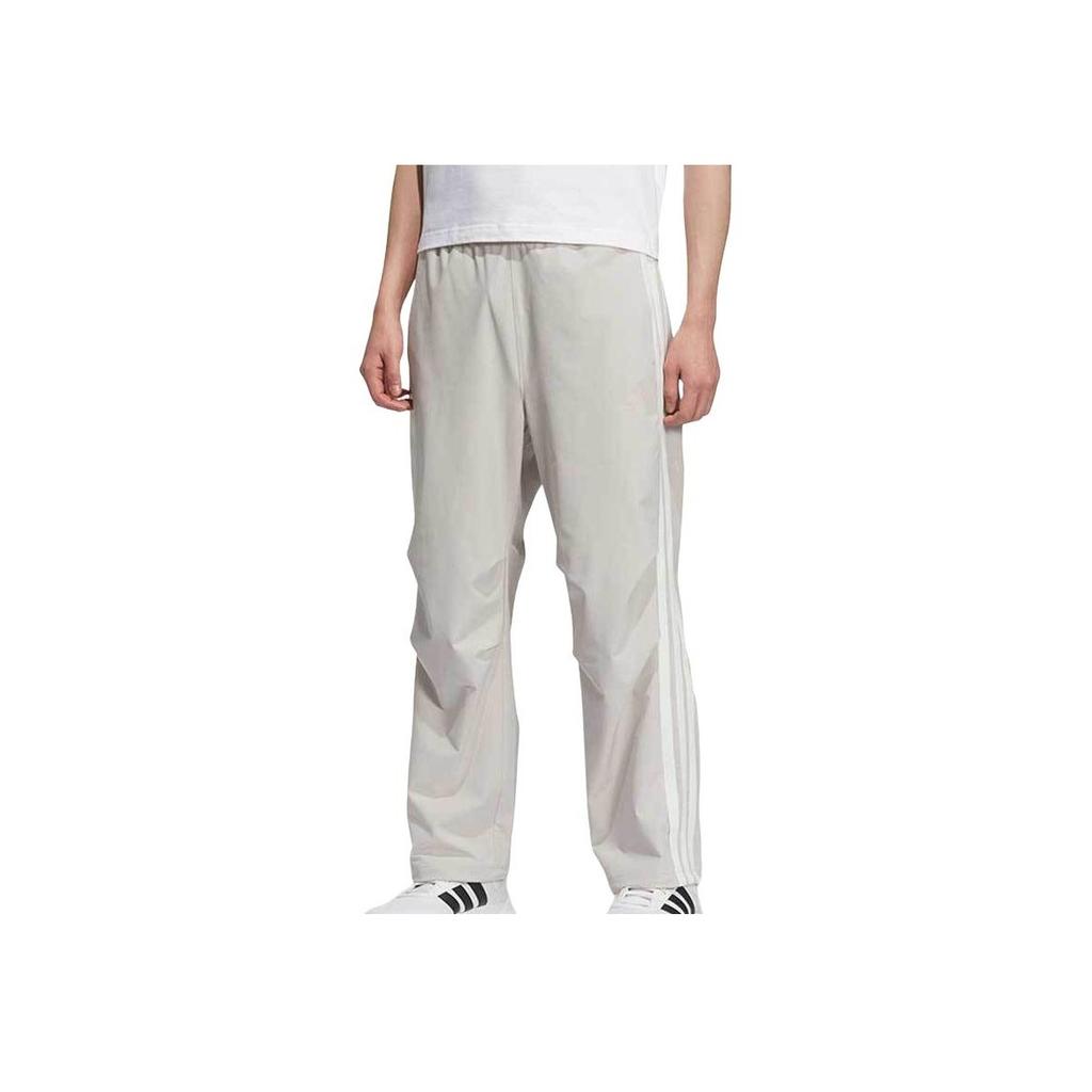 Adidas Comfortable Casual Striped Fashion Knitted Sports Pants Men Bottoms Gray KC3908