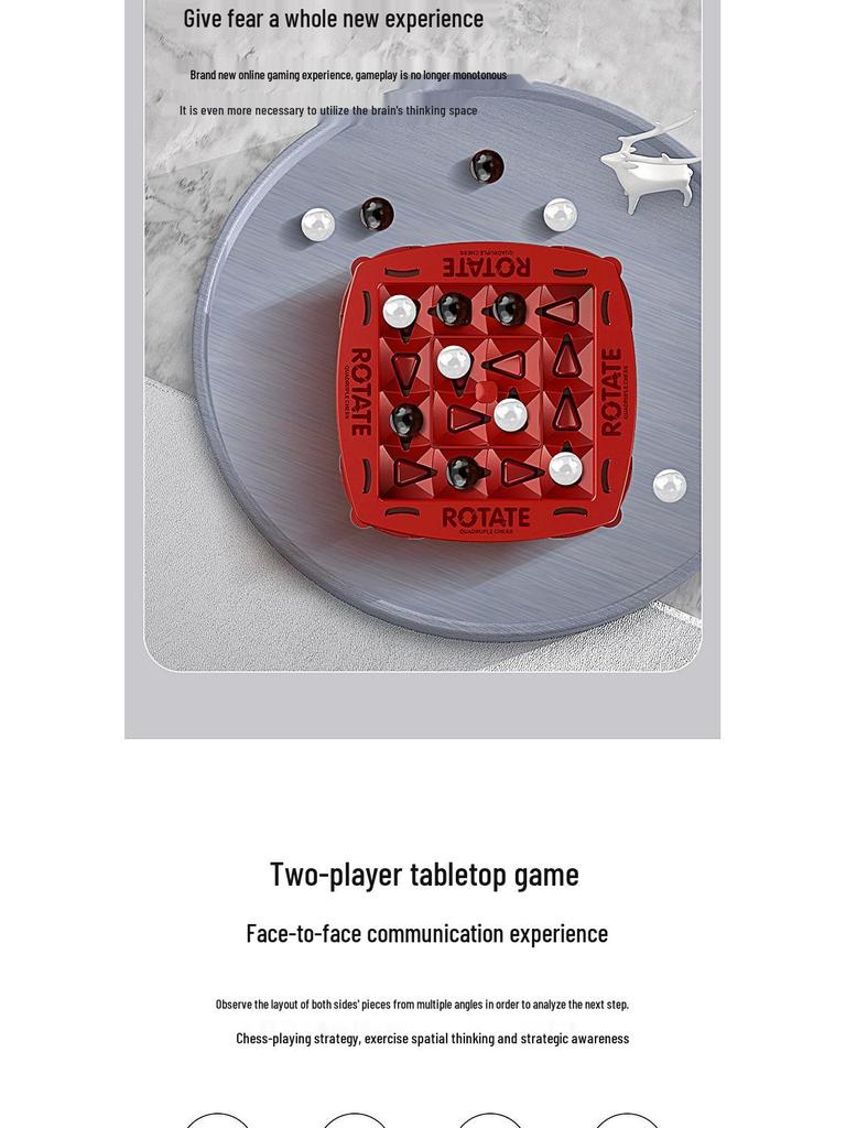 Orbital Logic Eltern-Kind-Schach: Drehendes Vier-gewinnt-Kampfspiel