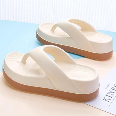 Women's Thick Sole Summer Flip-Flops: Non-Slip, Comfortable Indoor/Outdoor Slippers for 2025