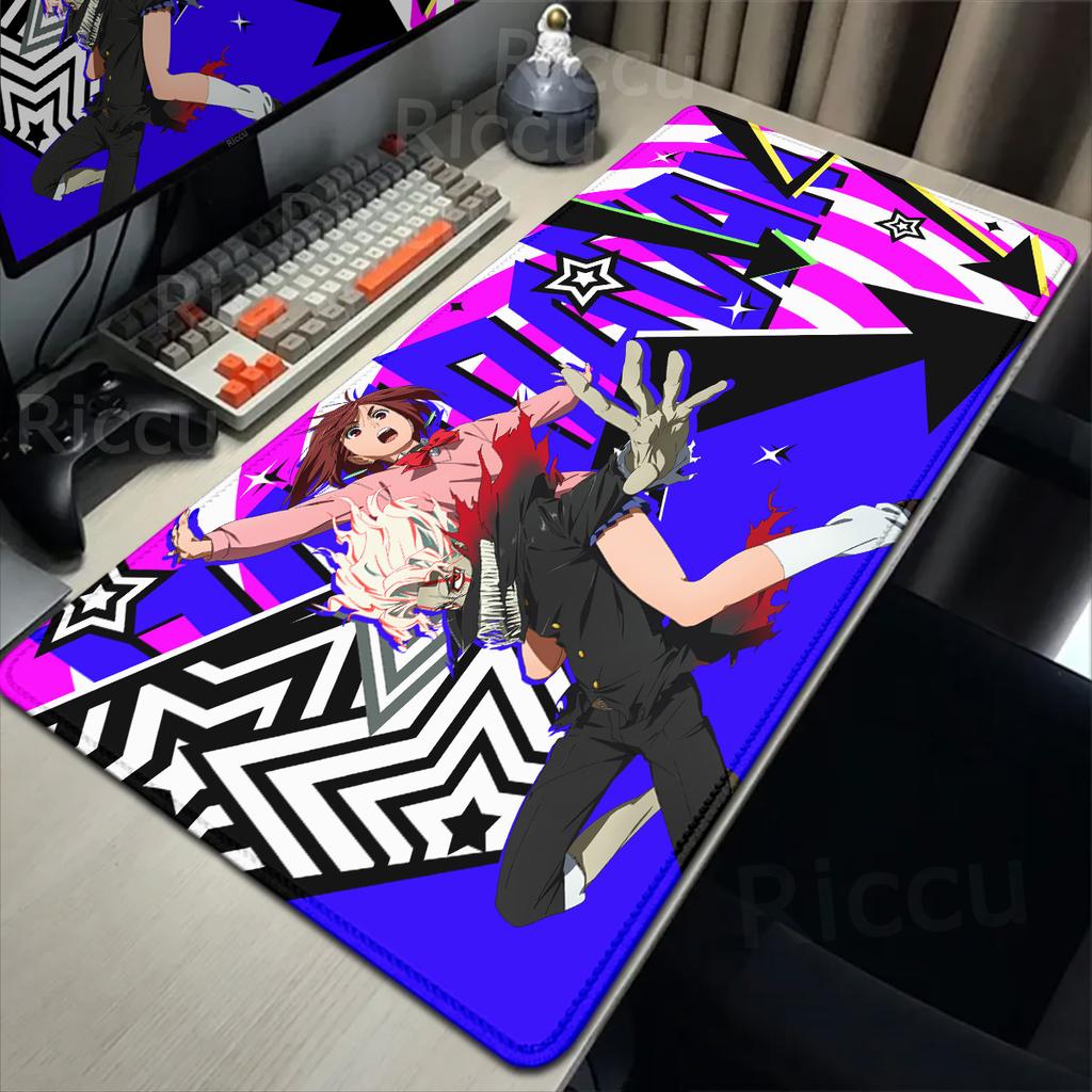 40x90cm Big Mousepad PC Keyboard Non-slip Deskmat Anime Dandadan Mice Pad Ayase Momo Takakura Ken Seiko Manga Office Accessories