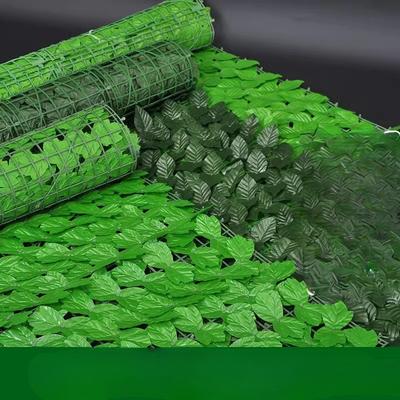 Artificial Plant Wall Fence Fence Net Fence Decoration Fake Green Lawn Green Leafy Fence Balcony Guardrail Cover Enclosure