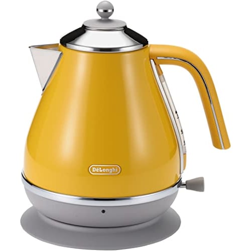 DeLonghi De'Longhi Electric Kettle Icona Capitals KBOC1200J-Y Stainless Steel 1.0L Easy-to-read water meter Foreign object prevention filter Empty boi